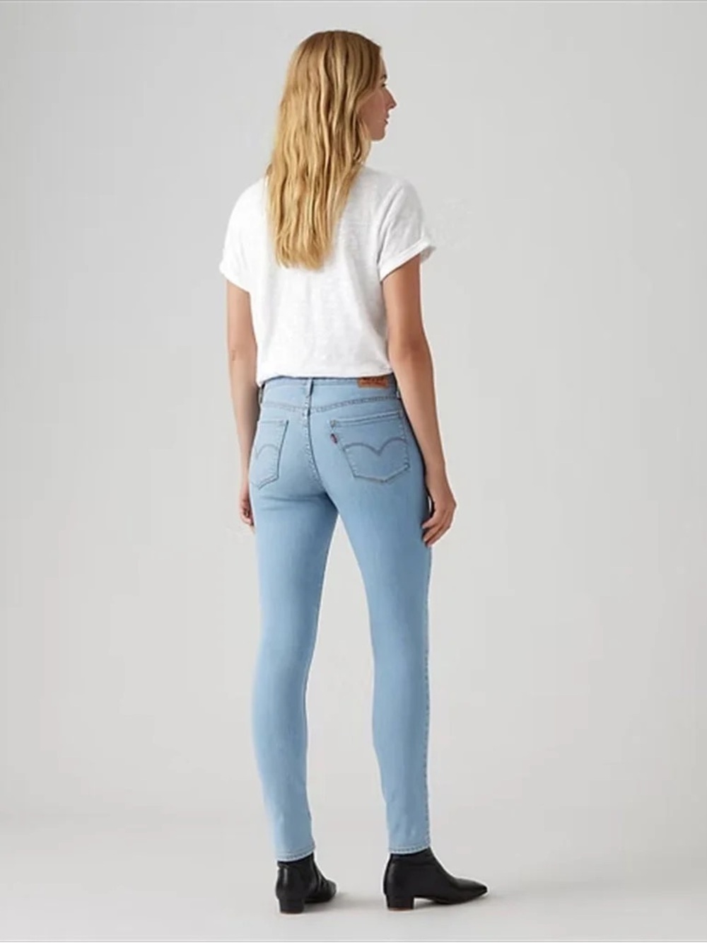Levi's 2 pairs 311 Light Blue and black Skinny Jeans for Women